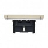 Выключатель жалюзи кнопочный ИЭК FORTE&PIANO FP411 10А ваниль