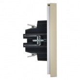 Выключатель жалюзи кнопочный ИЭК FORTE&PIANO FP411 10А ваниль