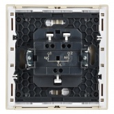 Выключатель жалюзи кнопочный ИЭК FORTE&PIANO FP411 10А ваниль