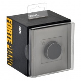 Термостат электронный с индикацией ИЭК FORTE&PIANO FP552 с датчиком 2,4м сталь