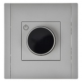 Термостат электронный с индикацией ИЭК FORTE&PIANO FP552 с датчиком 2,4м сталь