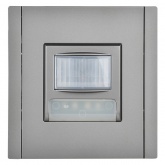Датчик движения ИЭК FORTE&PIANO FP556 с LED подсветкой сталь