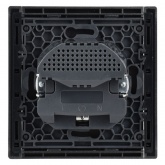 Розетка с зарядкой ИЭК FORTE&PIANO FP547 2Р+Е 16А шторки USB A+C 18Вт сталь