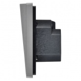 Выключатель карточный ИЭК FORTE&PIANO FP543 30А сталь