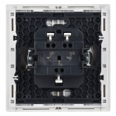 Выключатель жалюзи кнопочный ИЭК FORTE&PIANO FP211 10А белый