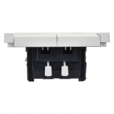 Выключатель жалюзи кнопочный ИЭК FORTE&PIANO FP211 10А белый