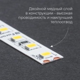 Светодиодная LED лента Feron LS500 60SMD(2835)/м 6W/m 24V 5000х8х1.22мм 4000К IP20