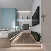 Светодиодная COB лента Feron LS530 320SMD(2110)/м 8Вт/м 24V 6500K 5000x8x1.8mm IP20