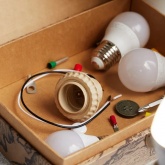 Патрон Rexant E27 с проводом 20 см белый