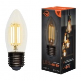 Лампа филаментная светодиодная свеча Rexant CN35 7,5Вт 2700K E27 600Лм диммируемая, прозрачная колба