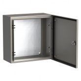 Щит из нержавеющей стали влагозащищенный ИЭК TITAN5 ЩМП 400х400х200мм с монтажной платой IP66