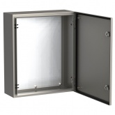 Щит из нержавеющей стали влагозащищенный ИЭК TITAN5 ЩМП 600х500х250мм с монтажной платой IP66