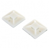 Площадка Rexant самоклеящаяся 25 х 25 мм, белая под хомуты [упаковка 10 шт]