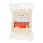 Площадка Rexant для крепления стяжки 22 х 16 мм, белая ПС-2 [упаковка 100 шт]