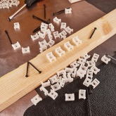 Площадка Rexant для крепления стяжки 22 х 16 мм, белая ПС-2 [упаковка 10 шт]