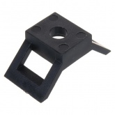 Площадка Rexant для крепления стяжки 29 х 15 мм, черная ПС-4 [упаковка 100 шт]