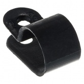 Кабельная скоба Rexant под винт 12 мм, черная [упаковка 50 шт]