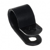 Кабельная скоба Rexant под винт 12 мм, черная [упаковка 50 шт]