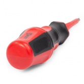 Диэлектрическая отвертка КВТ крест-шлиц PlusMinus PZ/FL1 80мм Профи VDE 1000В