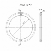 Кольцо уплотнительное Промрукав для двустенной трубы d50 мм (упаковка 12шт)