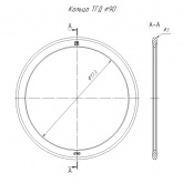 Кольцо уплотнительное Промрукав для двустенной трубы d90 мм (упаковка 8шт)