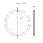 Кольцо уплотнительное Промрукав для двустенной трубы d110 мм (упаковка 4шт)