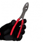 Клещи захватные TwinGrip с фронтальным и боковым захватами зев 4-22 мм, длина 200 мм, обливные ручки