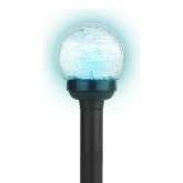 Садовый светильник ЭРА SL-PL33-CRAC на солнечной батарее, пластик, стекло, черный 33см