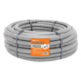 Труба гофрированная ПВХ TDM 16мм серая с кабелем ВВГ-Пнг(А)-LS 3х1,5ок(N,PE) РЭМЗ ГОСТ 50м (гофра для кабеля)