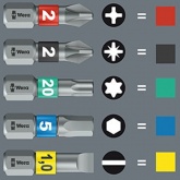 Бита Wera крестовая из нержавеющей стали PH1 x 25mm 3851/1 TS