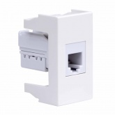 Розетка телефонная DKC Viva RJ-12 6P6C 1 модуль белая