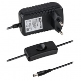 Блок питания TDM 12W 12V IP20 для светодиодных лент и модулей DC пластиковый корпус, адаптер