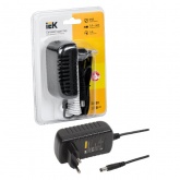 Драйвер для светодиодной ленты ИЭК LED ИПСН 24Вт 12 В адаптер - JacK 5,5 мм IP20
