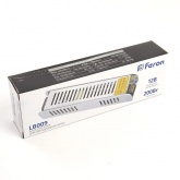 Блок питания Feron LB009 200W 12V IP20 для светодиодной ленты 200х58х37мм