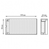 Блок питания для светодиодной ленты Gauss LED Strip PS 100W 12V IP20