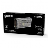 Блок питания для светодиодной ленты Gauss LED Strip PS 150W 12V IP20