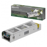 Блок питания TDM 200W 12V IP20 для светодиодных лент и модулей DC узкий металлический корпус