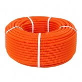 Труба гофрированная ПВХ Промрукав 16 мм легкая 350 Н с протяжкой оранжевая [бухта 100 м] (гофра для кабеля)