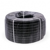 Металлорукав Промрукав Р3-ЦП-НГ-25 25 мм герметичный в ПВХ оболочке с протяжкой черный [бухта 50м]