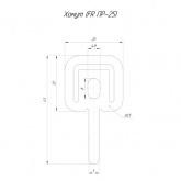 Хомут для огнестойкого кабеля Промрукав (FR ПР-25) диаметр охвата до 25 мм [гофроящик 5000шт]