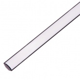 Алюминиевый профиль TDM угловой черный 1616 (1 м), матовый рассеиватель, 2 заглушки, 2 крепежа