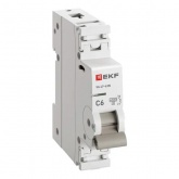 Автоматический выключатель EKF PROxima ВА 47-63N 6А 1P C 4,5кА (автомат электрический)