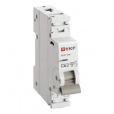 Автоматический выключатель EKF PROxima ВА 47-63N 63А 1P C 4,5кА (автомат электрический)