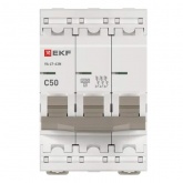 Автоматический выключатель EKF PROxima ВА 47-63N 50А 3P C 4,5кА (автомат электрический)