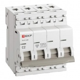 Автоматический выключатель EKF PROxima ВА 47-63N 2А 4P C 4,5кА (автомат электрический)