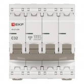 Автоматический выключатель EKF PROxima ВА 47-63N 32А 4P C 4,5кА (автомат электрический)