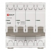 Автоматический выключатель EKF PROxima ВА 47-63N 40А 4P C 4,5кА (автомат электрический)