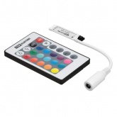 Контроллер для светодиодных лент и модулей TDM RGB-IR 72W 12V 6A IP20, 3 канала, пульт 24 кнопки