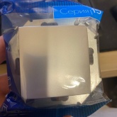 Выключатель одноклавишный Simon 15 16А 250В винтовой зажим, алюминий