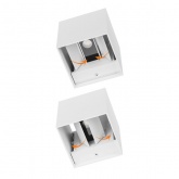 Светильник светодиодный уличный настенный Кватро 2x3W 4000K H100mm алюминий/белый вверх/вниз IP65